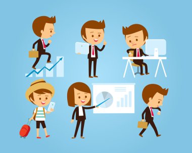 Ofis çalışanları basit tarzı