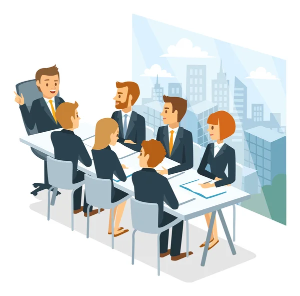 Επιχειρηματίες στη Διάσκεψη — Διανυσματικό Αρχείο