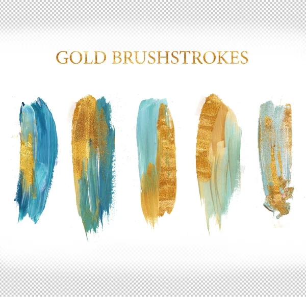 Glitter brushes blue hand drawn — Stock Photo, Image