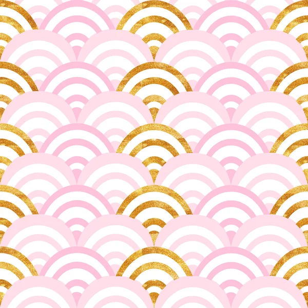 Gold and pink pattern wave — Stock Photo, Image