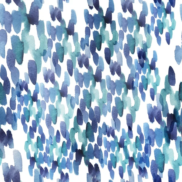 Узор синих акварельных мазков — стоковое фото