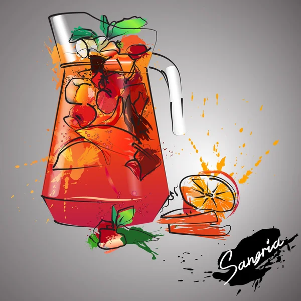 Sangria — Stock Vector