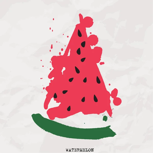 Wassermelonenvektor — Stockvektor