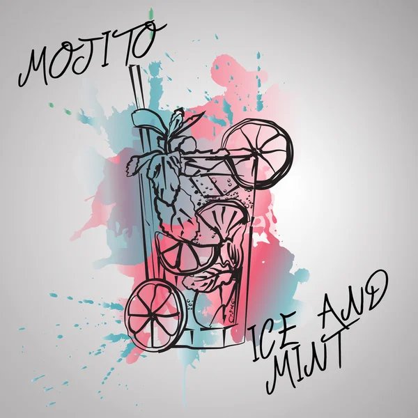 Mojito mint i lodu — Zdjęcie stockowe