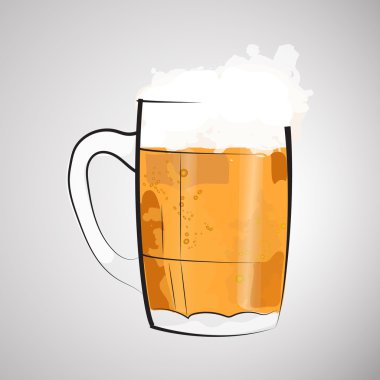 bira suluboya sıçrama ile