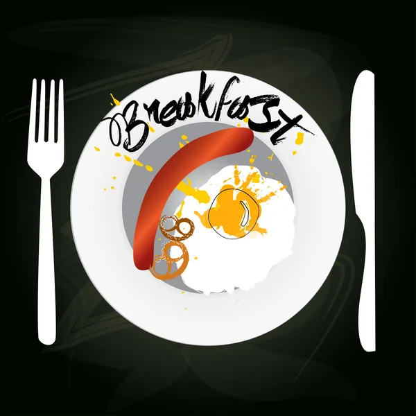 Сніданок плакат — стоковий вектор