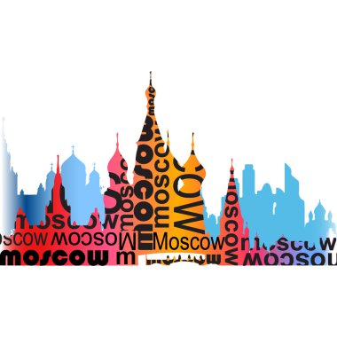 tipografi ile suluboya Moskova