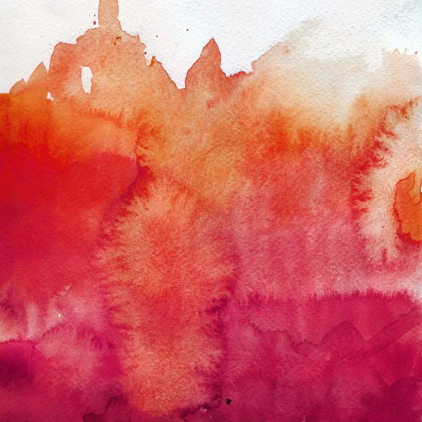Red magneta background WATERCOLOR HAPPY — Stock Photo, Image