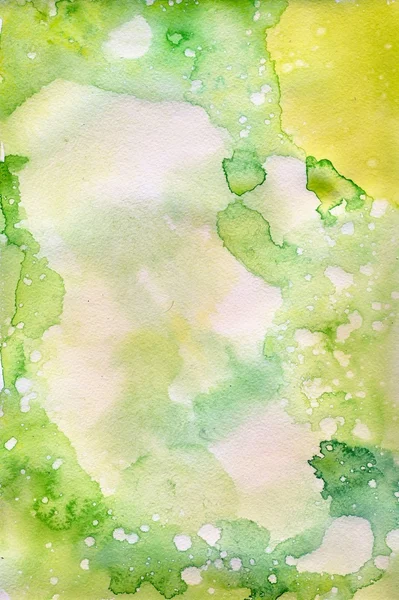 Fond aquarelle vert clair — Photo