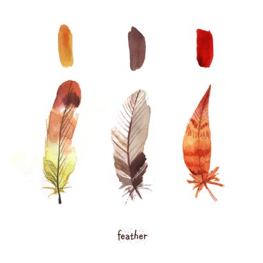 suluboya tüy boya ile ayarla