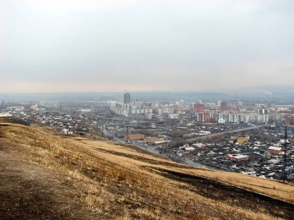 Krasnoïarsk Russie Février 2019 Ville Krasnoïarsk Vue Sur Les Rues — Photo