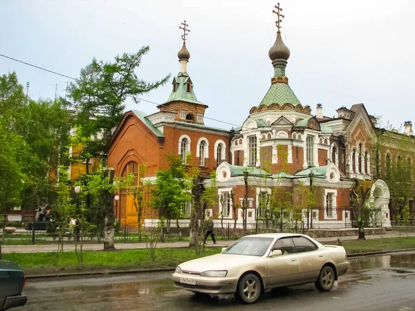 Krasnojarsk Russland Februar 2019 Die Stadt Krasnojarsk Blick Auf Die — Stockfoto