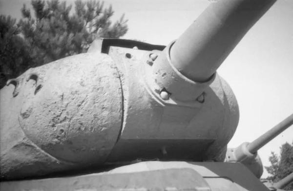 Szovjet Tank Szabadtéri Múzeumban Emlékmű Szovjet Technológia Háborús Években — Stock Fotó