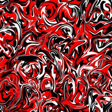 Sıvı bulanık arka plan dokusu: kırmızı, siyah ve beyaz. Zarif tasarım, basit çözüm