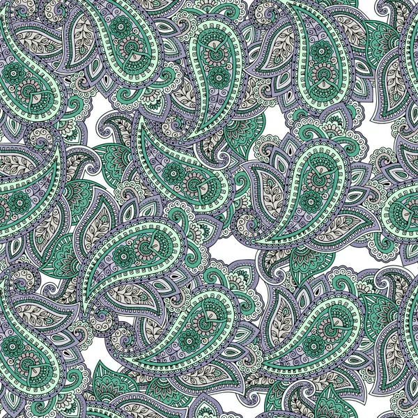 Seamless Pattern Multicolored Oriental Ornament Paper Textiles — Image vectorielle