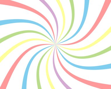 Duvar kağıdı, vektör, renkli yaz arkaplanı, merkezden çıkan kıvrımlı ışınlar