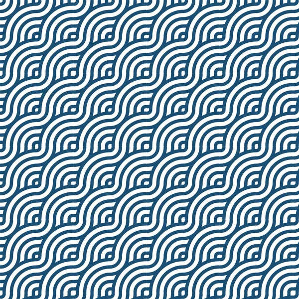 Vector Illustratie Naadloos Patroon Herhalen Cirkelvormige Ornament Met Overlay Blauw — Stockvector