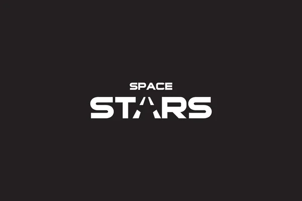 Logotipo das estrelas espaciais — Vetor de Stock