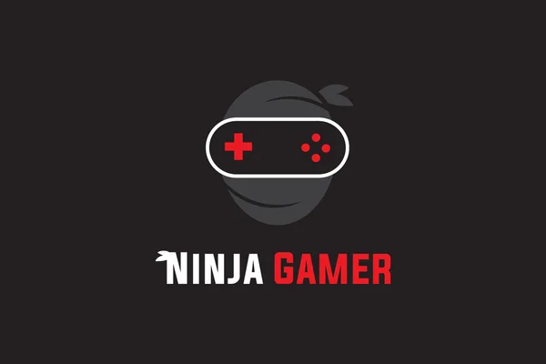 Logo Ninja Gamer — Archivo Imágenes Vectoriales