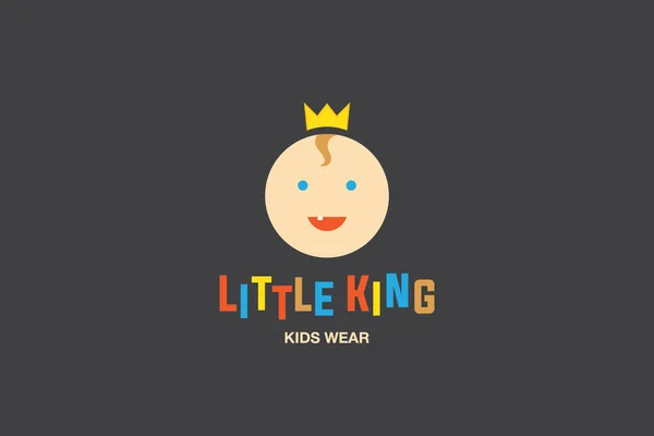 Logotipo Little King — Vector de stock