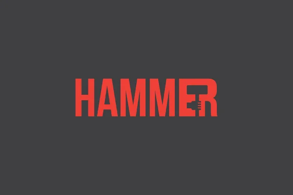 Hamer logo — Stockvector