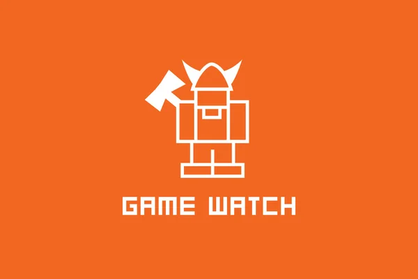 Game watch logo — Stock Vector