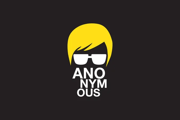 Анонімні логотип — стоковий вектор