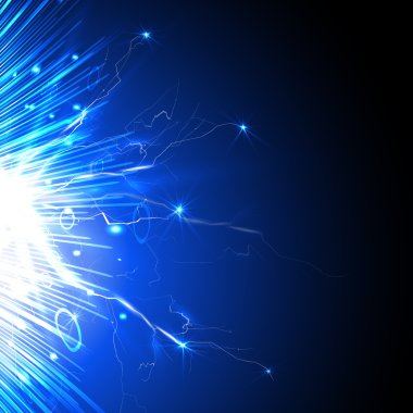 Arka plan ile parlaklık ve sparks