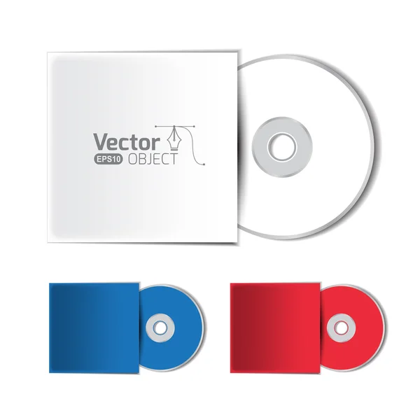 Színes üres lemezt dobozok — Stock Vector