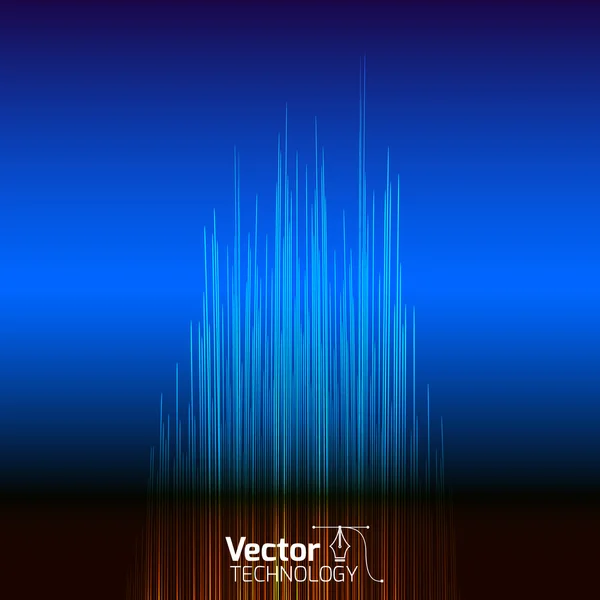 Fundal digital albastru strălucitor — Vector de stoc