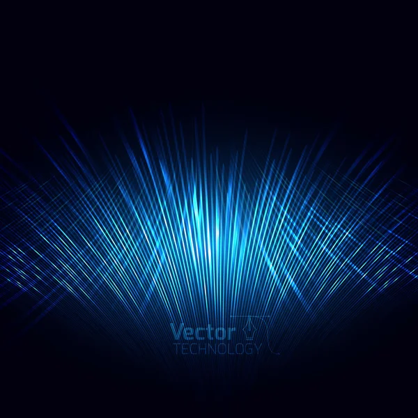 Glowing, blue crossing stripes — Stock Vector