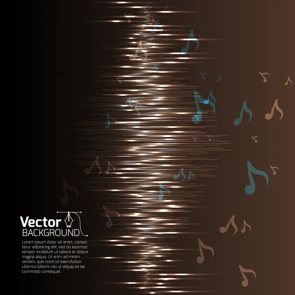 Sfondo musicale equalizzatore — Vettoriale Stock