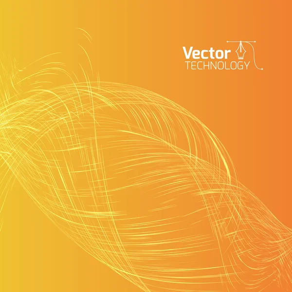 Linhas abstratas tecnológicas — Vetor de Stock