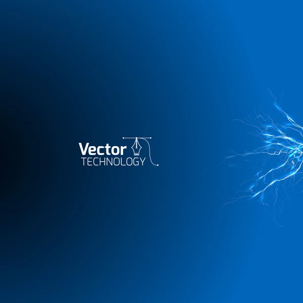 Elektriska blue lightning — Stock vektor