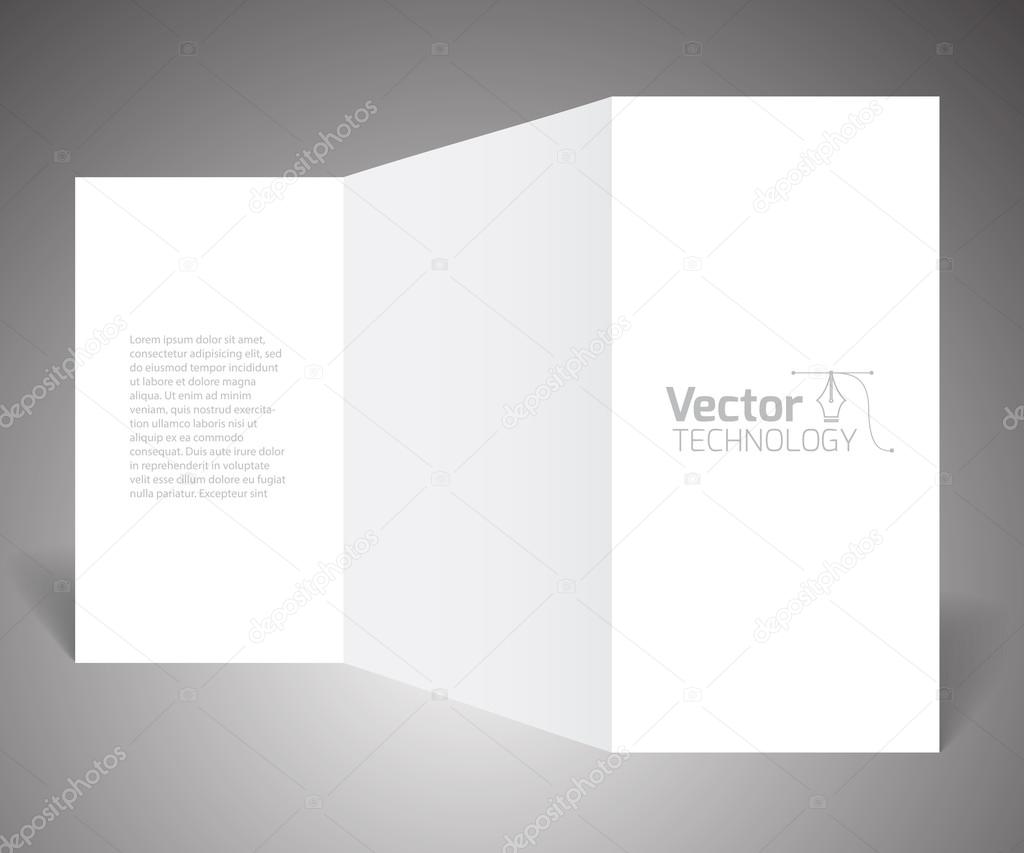Vertical blank folding booklet
