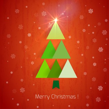 soyut parlayan Noel ağacı