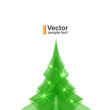 soyut parlak Noel ağacı