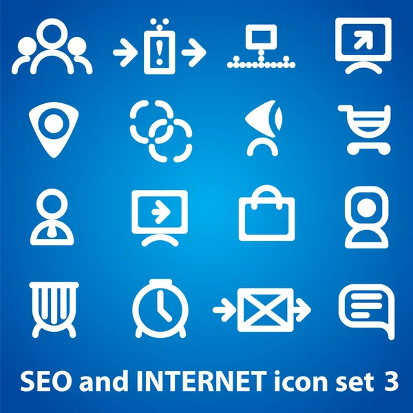 Set of icons for Internet — Stock Vector