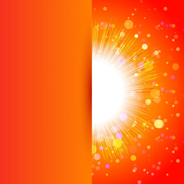 Strahlend helle abstrakte Sonne — Stockvektor