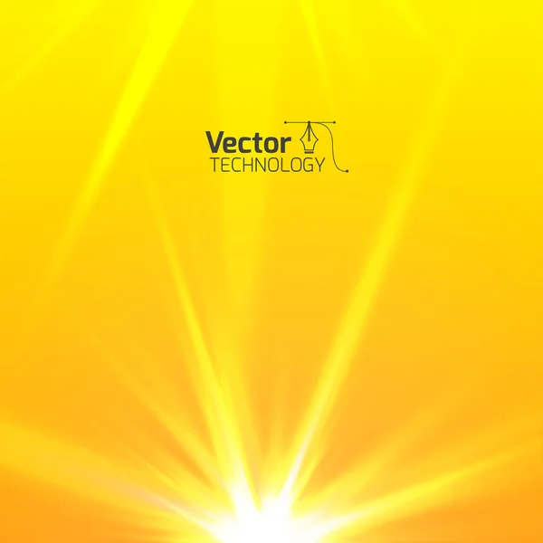Abstrakt teknisk gul bakgrund — Stock vektor