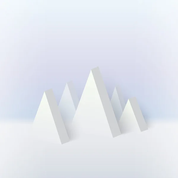 Geometria semplice della montagna — Vettoriale Stock