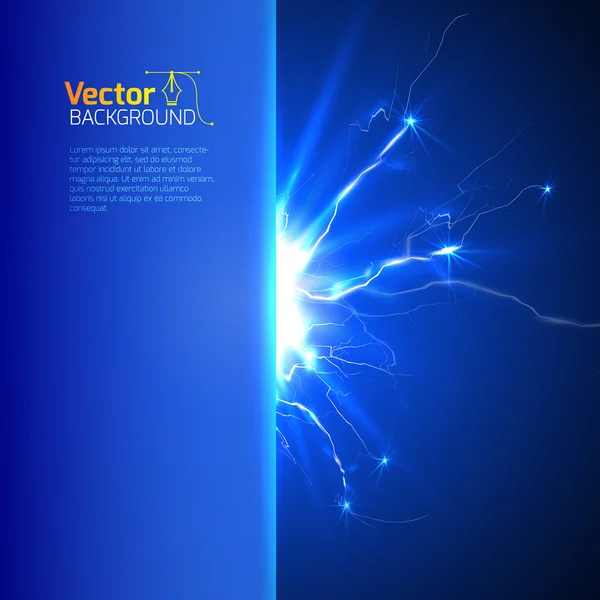 Lightning'ler ile mavi arka plan