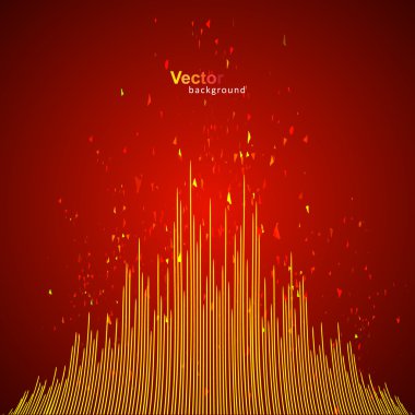 Vektör sarı ekolayzır