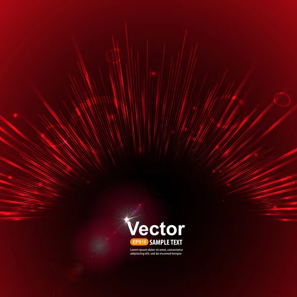 Fondo rojo abstracto — Vector de stock