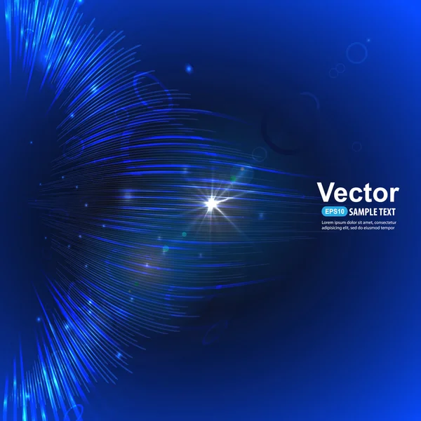 Fondo azul abstracto — Vector de stock