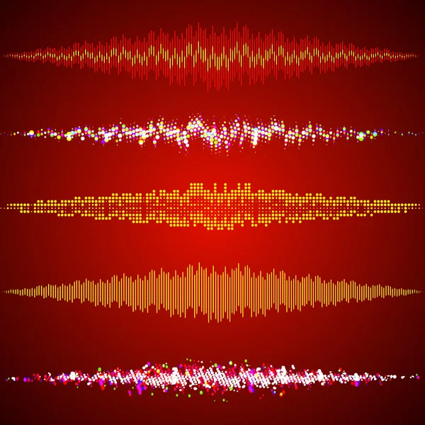 デジタル音楽イコライザーの設定 — ストックベクタ