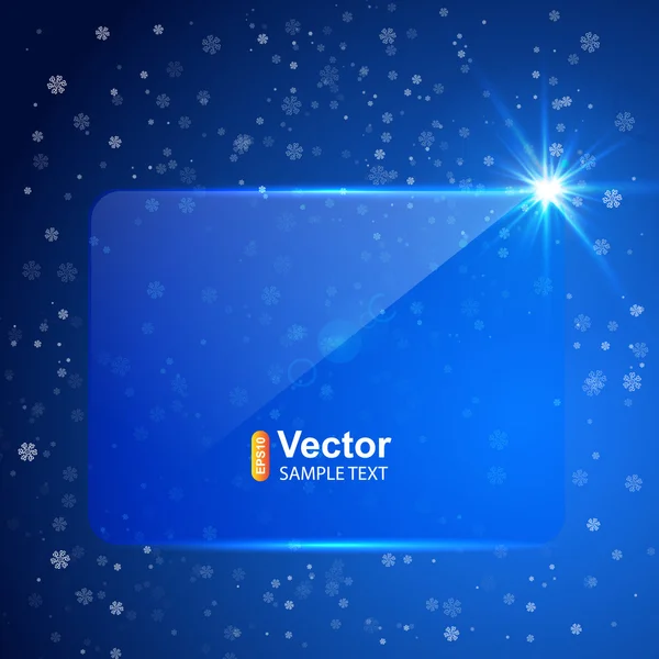 Placa transperent de Navidad — Vector de stock