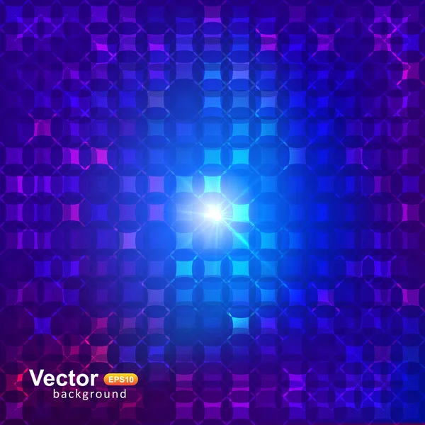 Neon Quadrate Hintergrund — Stockvektor