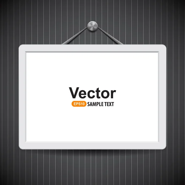 Marco blanco vacío — Vector de stock