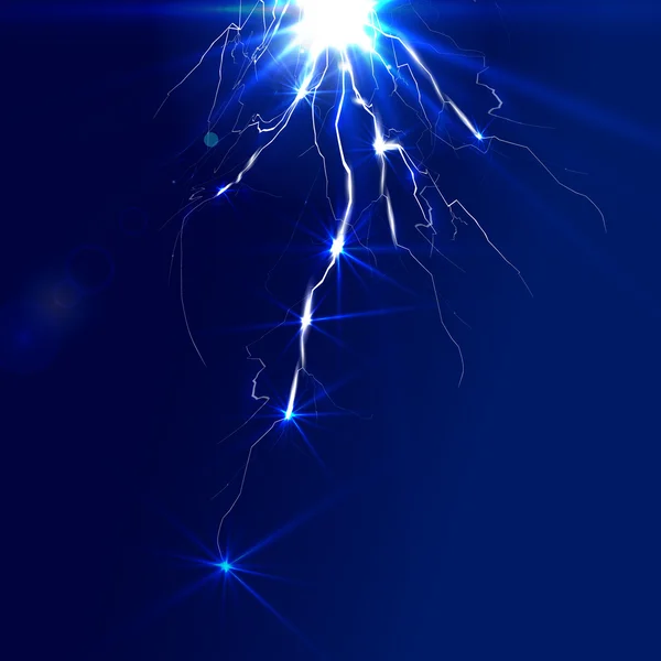 明るい抽象的なベクトルの雷 — ストックベクタ
